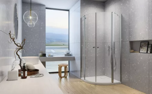 Zuhanykabin, Radaway Eos PDD II íves zuhanykabin 80x100 átlátszó