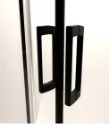 Zuhanykabin, Radaway Premium Pro Black KDJ szögletes fekete zuhanykabin 130x80 átlátszó jobbos