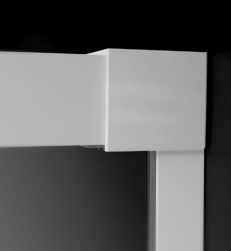 Zuhanykabin, Radaway Idea White KDD szögletes fehér zuhanykabin 75x75 átlátszó