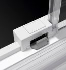 Zuhanykabin, Radaway Idea White KDD szögletes fehér zuhanykabin 75x75 átlátszó