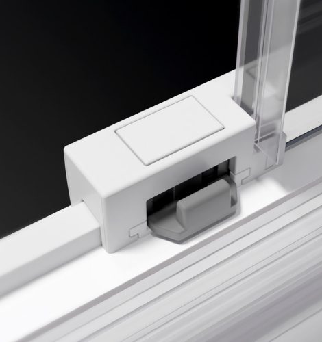 Zuhanykabin, Radaway Idea White KDD szögletes fehér zuhanykabin 75x75 átlátszó