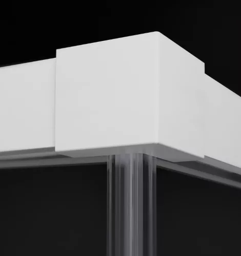 Zuhanykabin, Radaway Idea White KDD szögletes fehér zuhanykabin 75x100 átlátszó