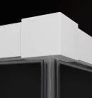 Zuhanykabin, Radaway Idea White KDD szögletes fehér zuhanykabin 80x110 átlátszó