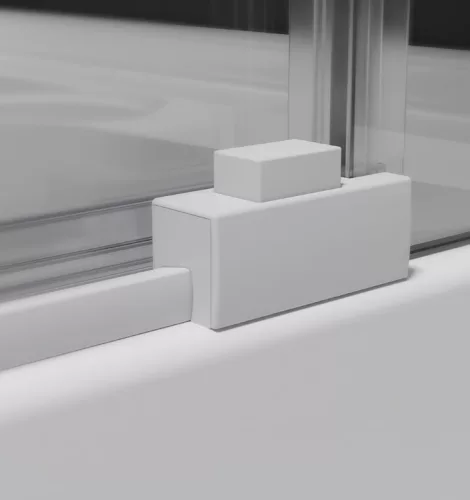 Zuhanykabin, Radaway Idea White KDD szögletes fehér zuhanykabin 110x75 átlátszó