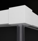 Zuhanykabin, Radaway Idea White KDD szögletes fehér zuhanykabin 120x80 átlátszó