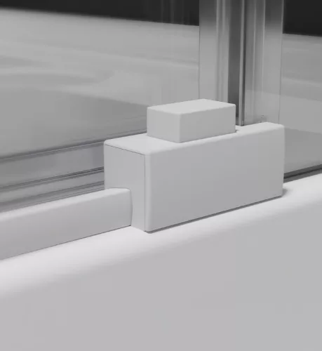 Zuhanykabin, Radaway Idea White KDJ szögletes fehér zuhanykabin 110x80 átlátszó jobbos