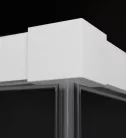 Zuhanykabin, Radaway Idea White KDJ szögletes fehér zuhanykabin 130x100 átlátszó balos