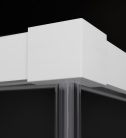Zuhanykabin, Radaway Idea White KDJ szögletes fehér zuhanykabin 160x100 átlátszó balos