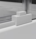 Zuhanykabin, Radaway Idea White KDJ szögletes fehér zuhanykabin 160x100 átlátszó balos
