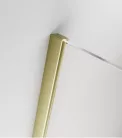 Zuhanykabin, Radaway Furo Brushed Gold KDJ szögletes zuhanykabin 90x90 balos átlátszó
