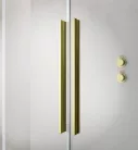 Zuhanykabin, Radaway Furo Brushed Gold KDJ szögletes zuhanykabin 90x90 balos átlátszó