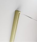 Zuhanykabin, Radaway Furo Brushed Gold KDJ szögletes zuhanykabin 130x100 jobbos átlátszó