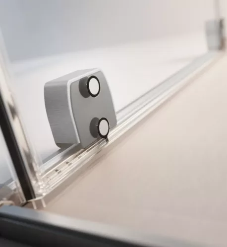 Zuhanykabin, Radaway Furo Brushed Nickel KDJ szögletes zuhanykabin 100x80 átlátszó balos