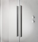 Zuhanykabin, Radaway Furo Brushed Nickel KDJ szögletes zuhanykabin 100x75 átlátszó jobbos