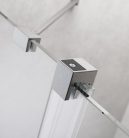 Zuhanykabin, Radaway Furo Brushed Nickel KDJ szögletes zuhanykabin 100x75 átlátszó jobbos