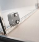 Zuhanykabin, Radaway Furo Brushed Nickel KDJ szögletes zuhanykabin 100x75 átlátszó jobbos