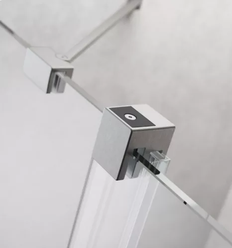 Zuhanykabin, Radaway Furo Brushed Nickel KDJ szögletes zuhanykabin 140x120 átlátszó balos