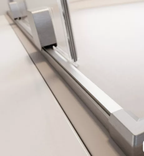 Zuhanykabin, Radaway Furo Brushed Nickel KDJ szögletes zuhanykabin 150x90 átlátszó balos