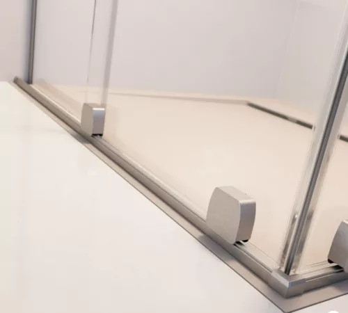 Zuhanykabin, Radaway Furo Brushed Nickel KDJ szögletes zuhanykabin 150x100 átlátszó jobbos
