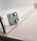 Zuhanykabin, Radaway Furo Brushed Nickel KDJ szögletes zuhanykabin 150x100 átlátszó jobbos
