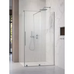   Zuhanykabin, Radaway Furo Brushed Nickel KDJ szögletes zuhanykabin 160x110 átlátszó jobbos