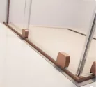 Zuhanykabin, Radaway Furo Brushed Copper KDJ szögletes zuhanykabin 100x80 átlátszó jobbos