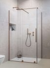 Zuhanykabin, Radaway Furo Brushed Copper KDJ szögletes zuhanykabin 110x110 átlátszó balos
