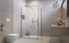 Zuhanykabin, Radaway Furo Brushed Copper KDJ szögletes zuhanykabin 110x110 átlátszó balos
