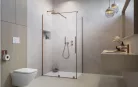 Zuhanykabin, Radaway Furo Brushed Copper KDJ szögletes zuhanykabin 140x120 átlátszó balos