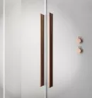 Zuhanykabin, Radaway Furo Brushed Copper KDJ szögletes zuhanykabin 150x110 átlátszó jobbos
