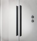 Zuhanykabin, Radaway Furo Brushed GunMetal KDJ szögletes zuhanykabin 90x80 átlátszó jobbos