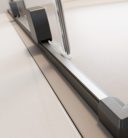 Zuhanykabin, Radaway Furo Brushed GunMetal KDJ szögletes zuhanykabin 90x80 átlátszó jobbos