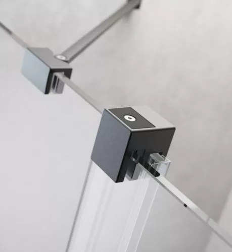 Zuhanykabin, Radaway Furo Brushed GunMetal KDJ szögletes zuhanykabin 100x110 átlátszó balos