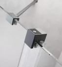 Zuhanykabin, Radaway Furo Brushed GunMetal KDJ szögletes zuhanykabin 110x120 átlátszó balos