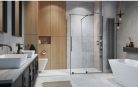 Zuhanykabin, Radaway Furo Brushed GunMetal KDJ szögletes zuhanykabin 120x75 átlátszó jobbos