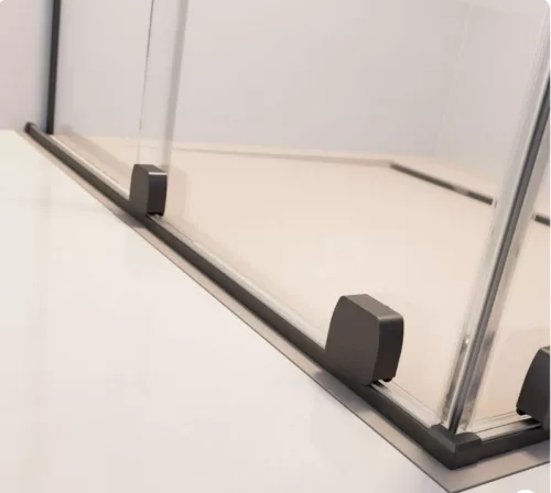 Zuhanykabin, Radaway Furo Brushed GunMetal KDJ szögletes zuhanykabin 150x70 átlátszó balos