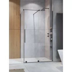   Zuhanykabin, Radaway Furo Brushed GunMetal KDJ szögletes zuhanykabin 150x110 átlátszó balos