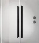 Zuhanykabin, Radaway Furo Brushed GunMetal KDJ szögletes zuhanykabin 160x110 átlátszó balos