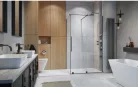 Zuhanykabin, Radaway Furo Brushed GunMetal KDJ szögletes zuhanykabin 160x90 átlátszó jobbos
