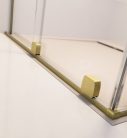 Zuhanykabin, Radaway Furo Brushed Gold KDD szögletes zuhanykabin 90x110 átlátszó
