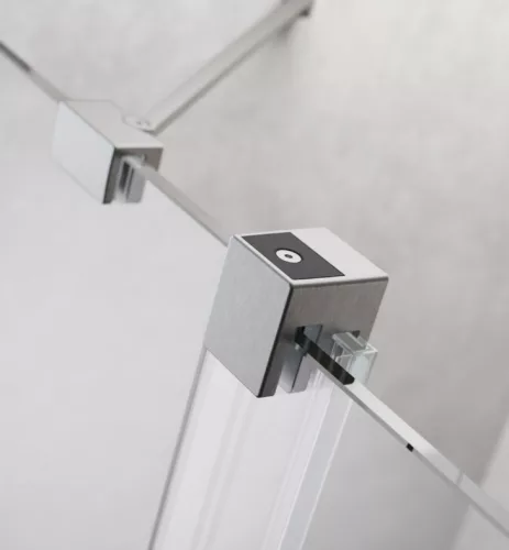 Zuhanykabin, Radaway Furo Brushed Nickel KDD szögletes zuhanykabin 80x80 átlátszó