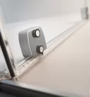 Zuhanykabin, Radaway Furo Brushed Nickel KDD szögletes zuhanykabin 80x80 átlátszó