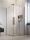 Zuhanykabin, Radaway Furo Brushed Nickel KDD szögletes zuhanykabin 80x120 átlátszó