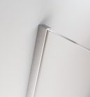 Zuhanykabin, Radaway Furo Brushed Nickel KDD szögletes zuhanykabin 80x120 átlátszó