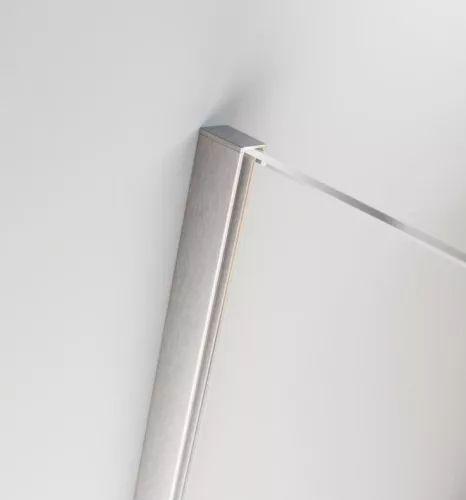 Zuhanykabin, Radaway Furo Brushed Nickel KDD szögletes zuhanykabin 120x80 átlátszó