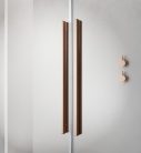 Zuhanykabin, Radaway Furo Brushed Copper KDD szögletes zuhanykabin 80x120 átlátszó