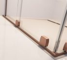 Zuhanykabin, Radaway Furo Brushed Copper KDD szögletes zuhanykabin 80x120 átlátszó