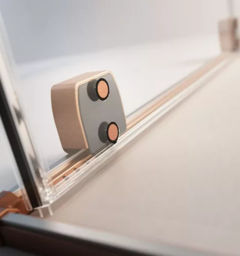 Zuhanykabin, Radaway Furo Brushed Copper KDD szögletes zuhanykabin 110x90 átlátszó