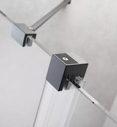 Zuhanykabin, Radaway Furo Brushed GunMetal KDD szögletes zuhanykabin 80x90 átlátszó