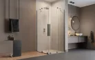 Zuhanykabin, Radaway Furo Brushed GunMetal KDD szögletes zuhanykabin 80x90 átlátszó